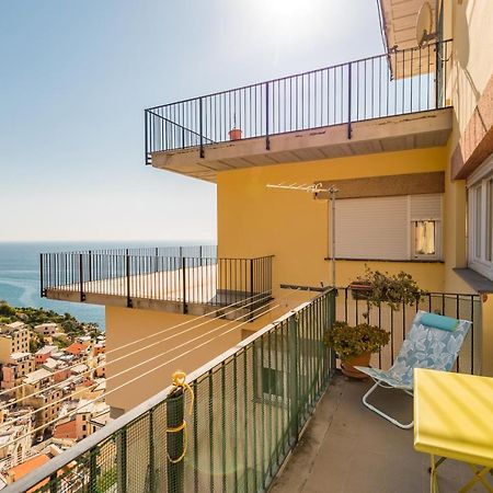 Cinque Terre D'Amare Sea View Big Apartment For Travel Lovers Riomaggiore Exterior foto
