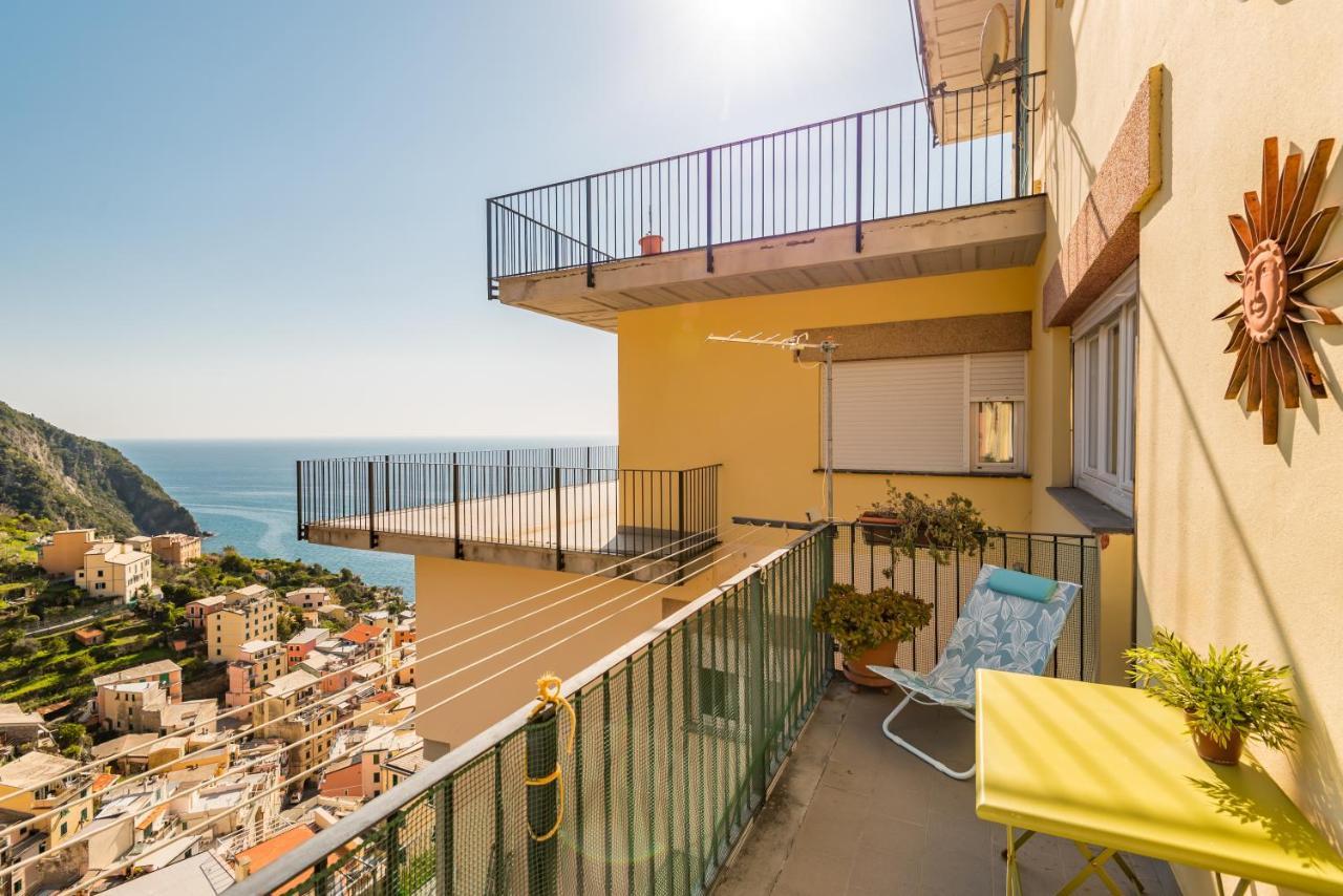 Cinque Terre D'Amare Sea View Big Apartment For Travel Lovers Riomaggiore Exterior foto